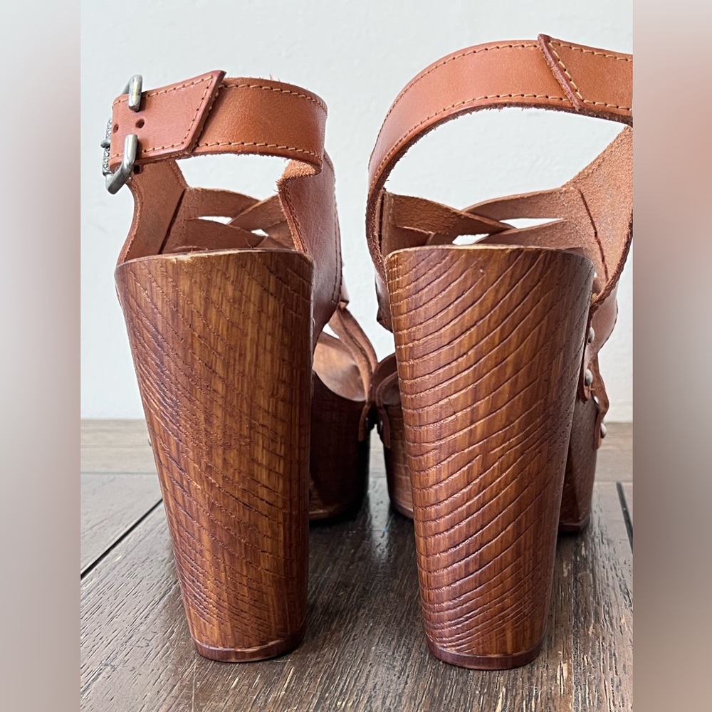 NWOT Steve Madden Leather Strappy Heeled Sandals Womens size 10 - Picture 7 of 11